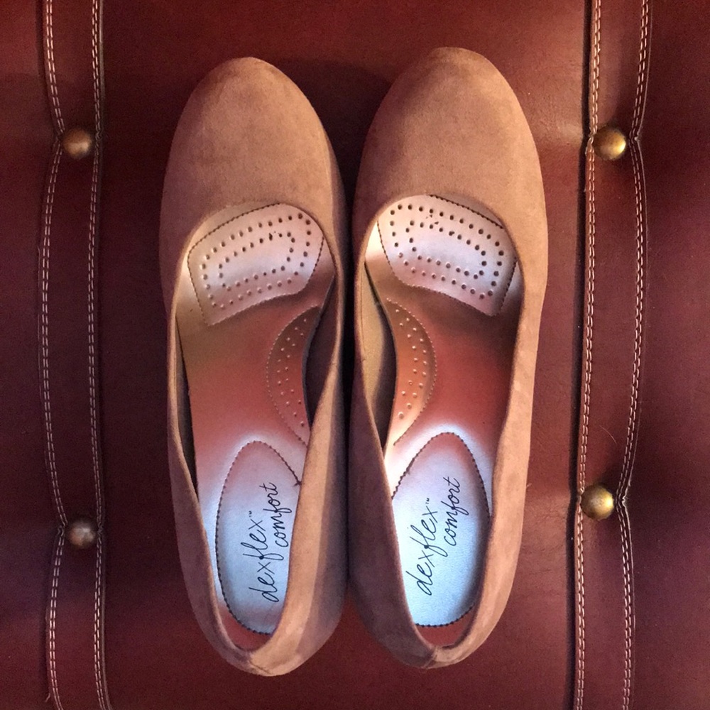 Heather Purple Suede Wedge Size 9.5
